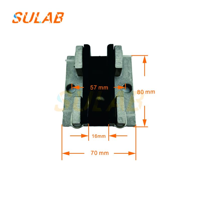 Elevator Accessories KONE Counterweight Guide Shoe Auxiliary Rail Guide Shoe New Shoe Lining 80*16 Car Sliding Guide Shoe