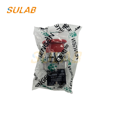 Sakelar Tombol Tekan Tahan Air SULAB LAY5-BS545 22mm untuk Lift