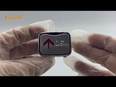 Aksesoris lift Baja tahan karat Tombol panggilan lift Tombol persegi Tombol A0711-8