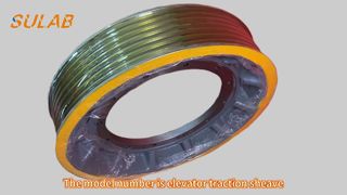 Magnet Permanen Sheave Traksi Lift Mitsubishi Semua Ukuran Terbuat dari Besi Ulet QT600-3 Showcase