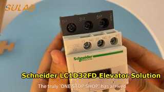 Schneider LC1D32FD Kontaktor Daya 3 Kutub 32A 110VDC Coil 1NO+1NC Aux untuk Kabinet Kontrol Lift S