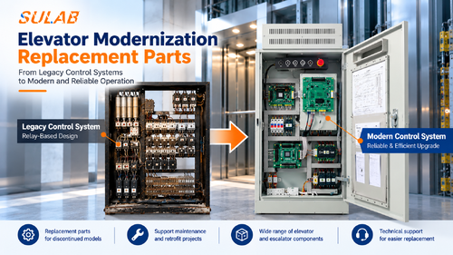berita perusahaan terbaru tentang Elevator Modernization & Replacement Parts | SULAB