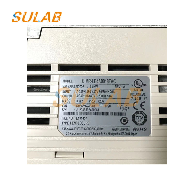 YASKAWA L1000A Elevator Frequency Inverter Drive CIMR-LB4A0018FAC 7.5KW