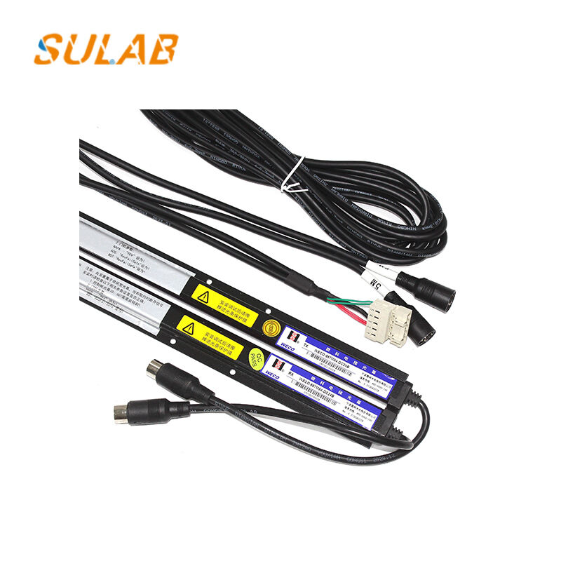 WECO-957M84-DC24B Universal Infrared Light Curtain DC24V Anti-Pinch Elevator Door Safety Sensor Photocell Transmitter & Receiver