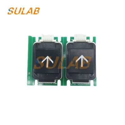 Tombol Tekan Elevator Mitsubishi Asli LHB-051A Paduan Aluminium Kelas Penerbangan dengan Permukaan Anodized dan Papan Sirkuit Tahan Aus