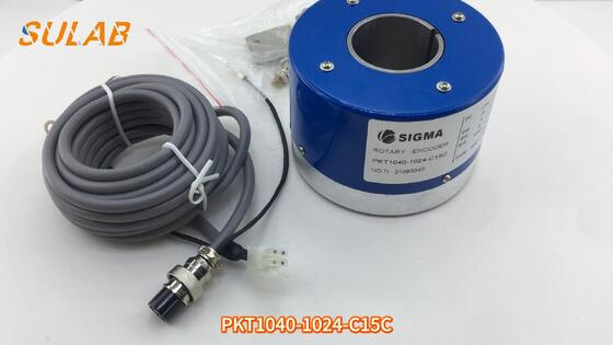 SIGMA PKT1040-1024-C15C Enkoder Inkremental Poros Kerongkong dengan 1024 PPR dan Poros Kerongkong 40 mm untuk Motor Traksi Elevator
