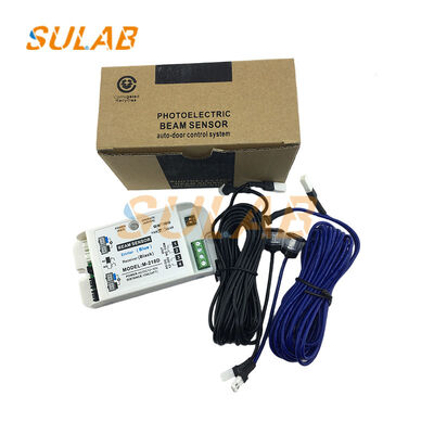 Sensor fotolistrik inframerah keselamatan elevator M-218D asli dengan pengalihan berkas tunggal/ganda dan sistem anti-jepit kontrol mikrokomputer