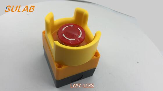 Switch Stop Darurat Keamanan Lift dengan Shell ABS tahan api dan konfigurasi kontak 1NO+1NC untuk pemasangan universal