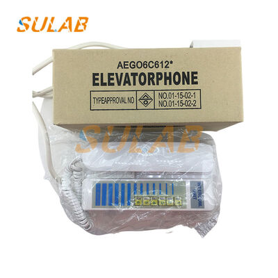 Telepon interkom lift dengan sistem interkom non-polaritas 2 kabel 5 arah dan suara HD yang jelas untuk panggilan darurat