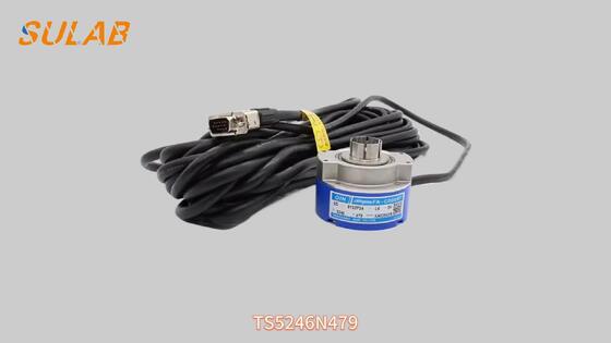 Tamagawa TS5246N479 Rotary Encoder Poros Berongga dengan 8192 Pulsa per Revolusi dan Catu Daya DC 5V untuk Motor Traksi PMSM Lift